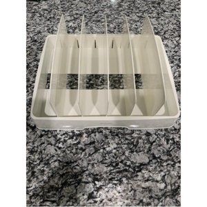 StoraLid Food Container Lid Organizer, Large, BPA-Free Adjustable Plastic